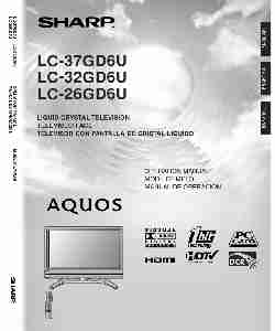 Sharp Flat Panel Television LC 32GD6U-page_pdf